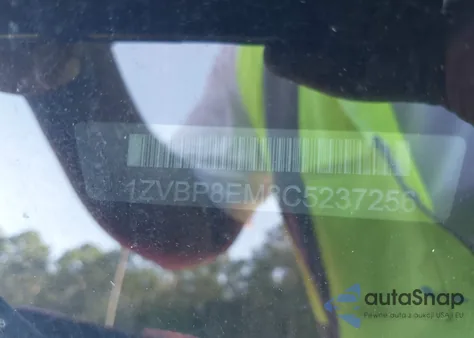 2012 Ford Mustang V6 из США, поврежденный, VIN 1ZVBP8EM8C5237256